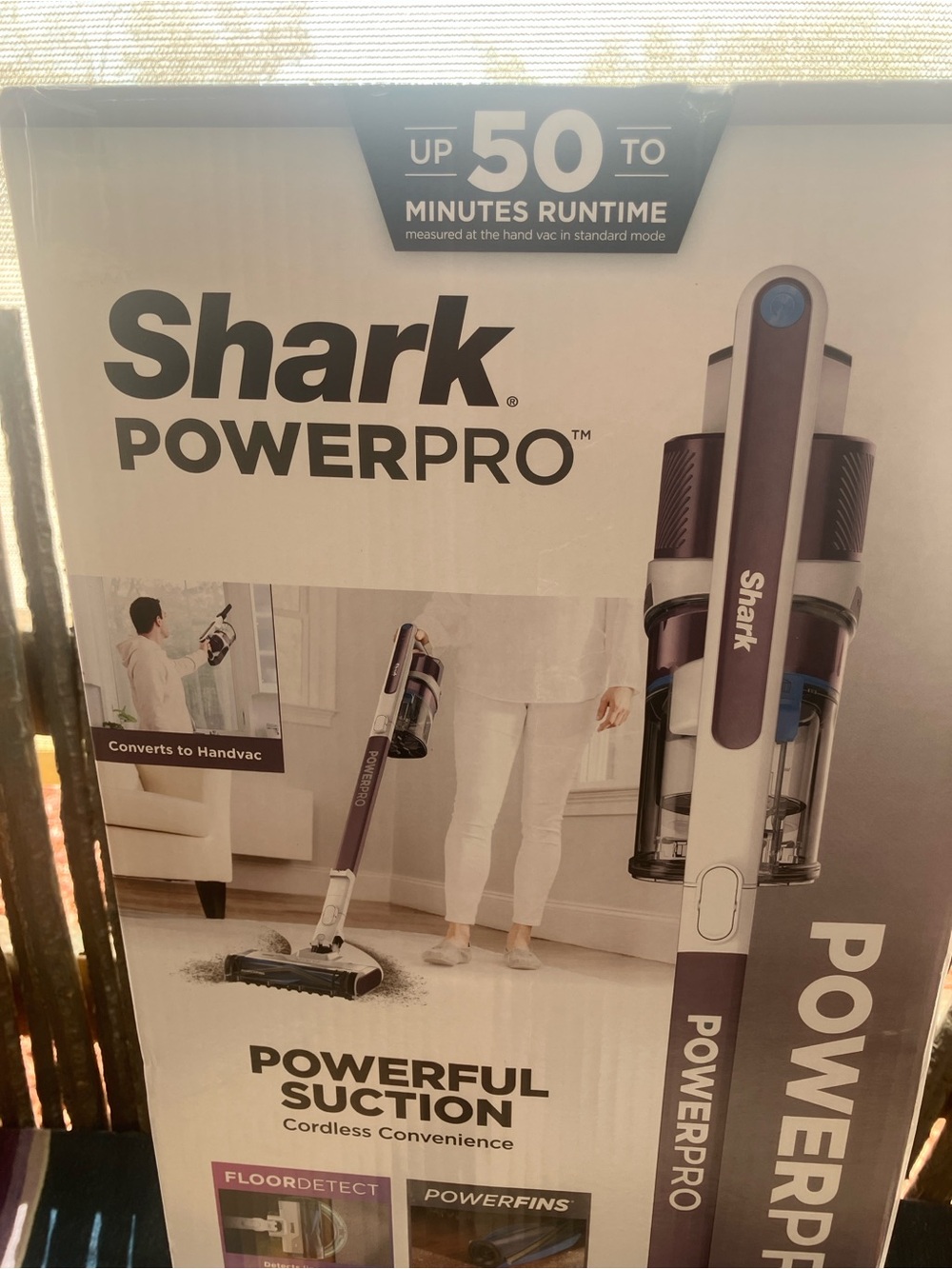 Shark POWERPRO Cordless Stick Vacuum Cleaner , 50 working hrs , floor detection
